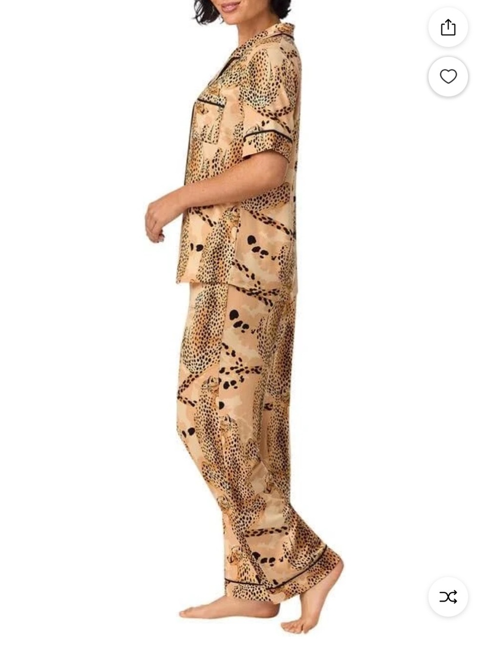 NWT Room Service Animal-Print Pajama Set - Picture 4 of 5